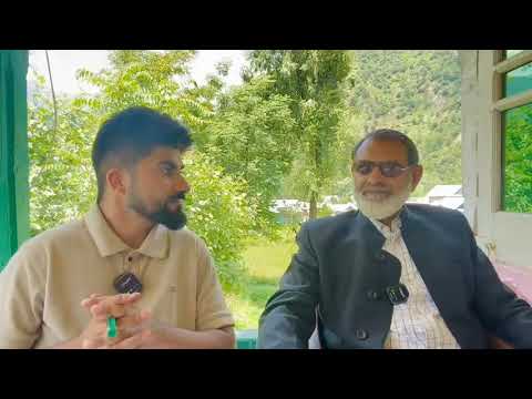 Discussion with prominent  Pahari  Poet and  writer  Jenab  Syed  Khurshid Hussain .
